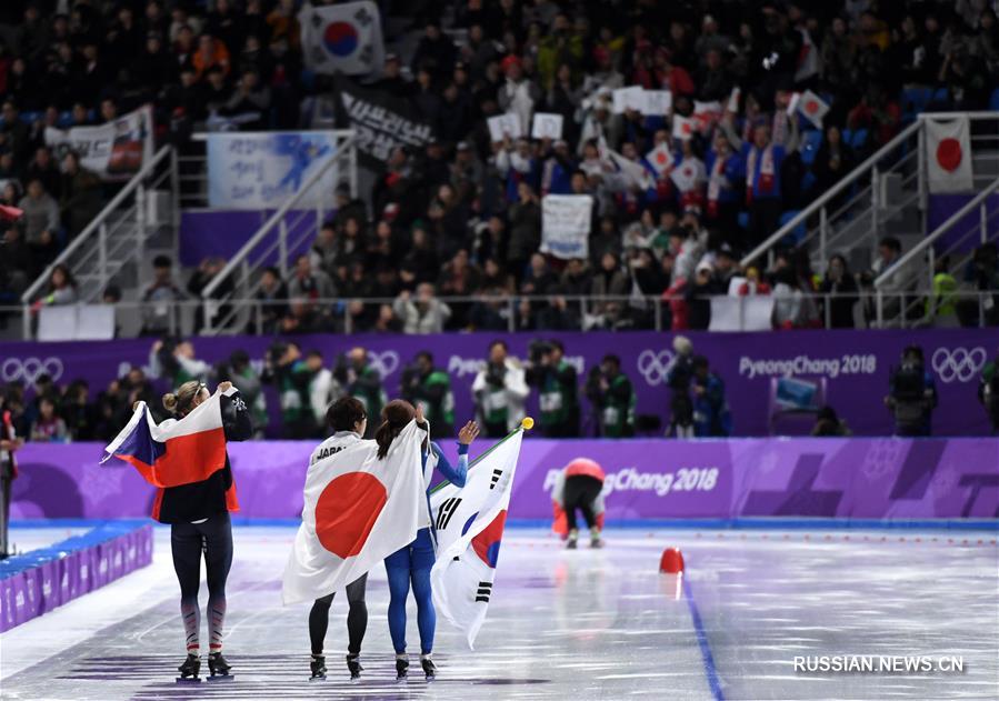 Японская конькобежка Нао Кодаира завоевала золото на дистанции 500 м на Олимпиаде-2018  в Пхенчхане