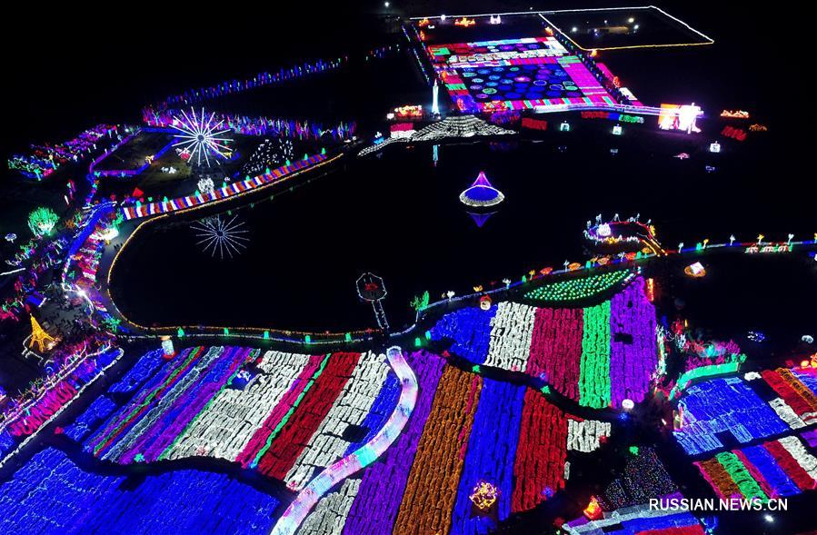 Цветные фонарики в провинции Хэбэй