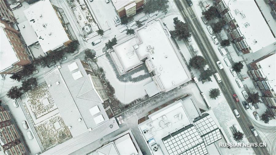 Февральский снежок в Чанчуне