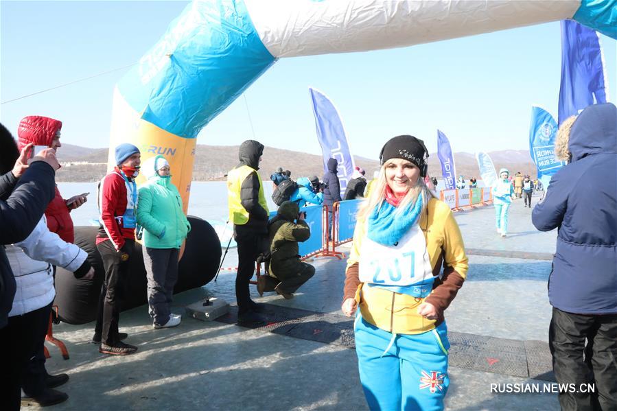 Ледовый полумарафон прошел во Владивостоке