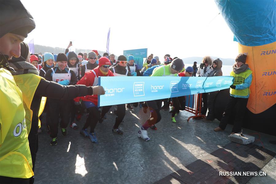 Ледовый полумарафон прошел во Владивостоке