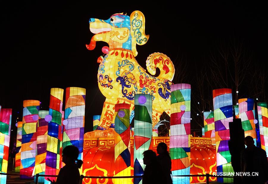 Праздничная выставка фонарей открылась в Чжэнчжоу
