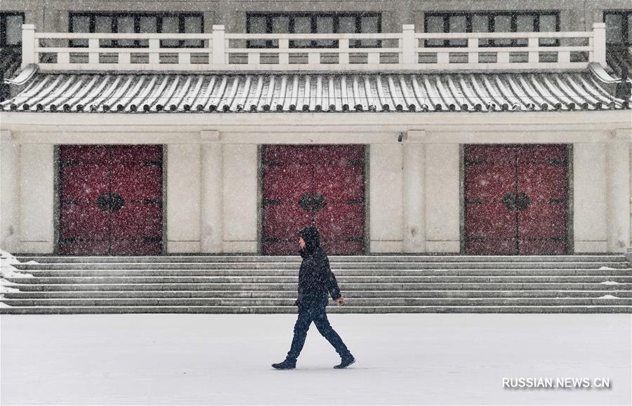 На провинцию Цзилинь обрушились сильные снегопады