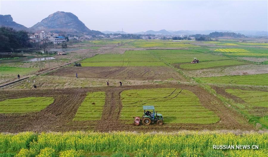 В провинции Цзянси готовятся к весенним пахотно-посевным работам