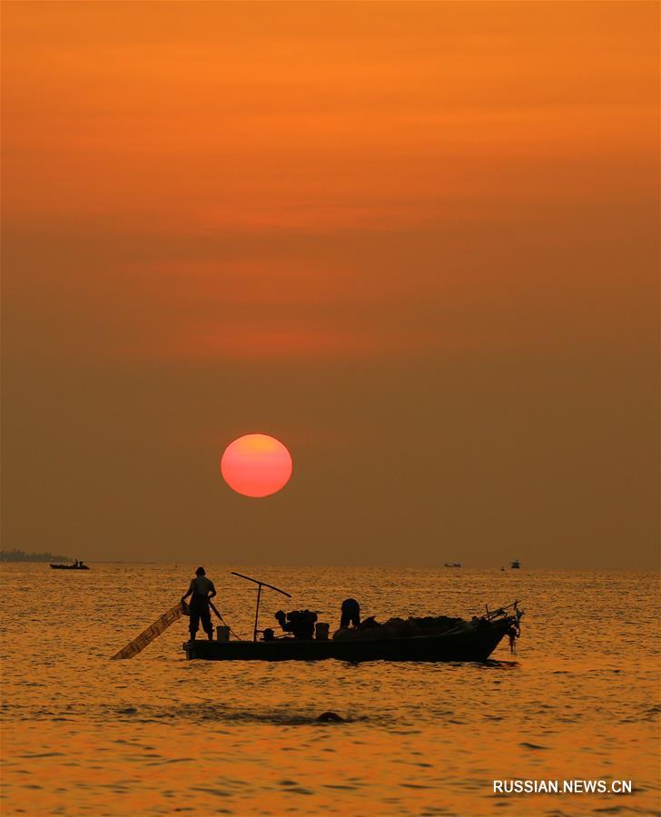 Рыбная ловля на закате