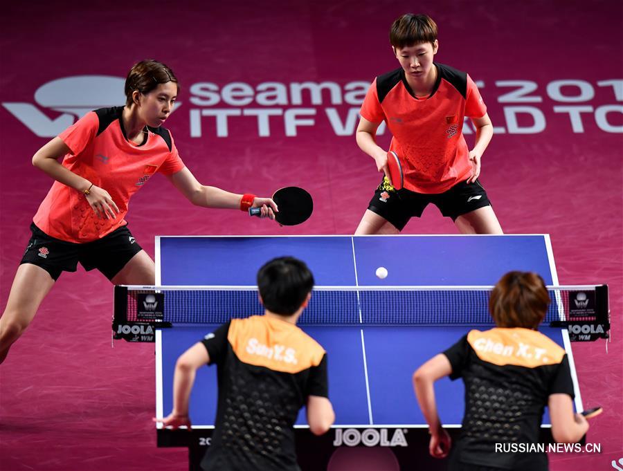 Китаянки Ван Маньюй и Чэнь Кэ выиграли открытый чемпионат Катара по настольному теннису  в женском парном разряде