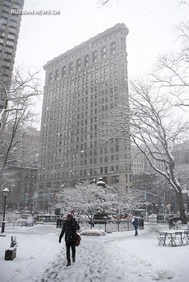 （国际）（2）纽约再次遭遇暴风雪天气