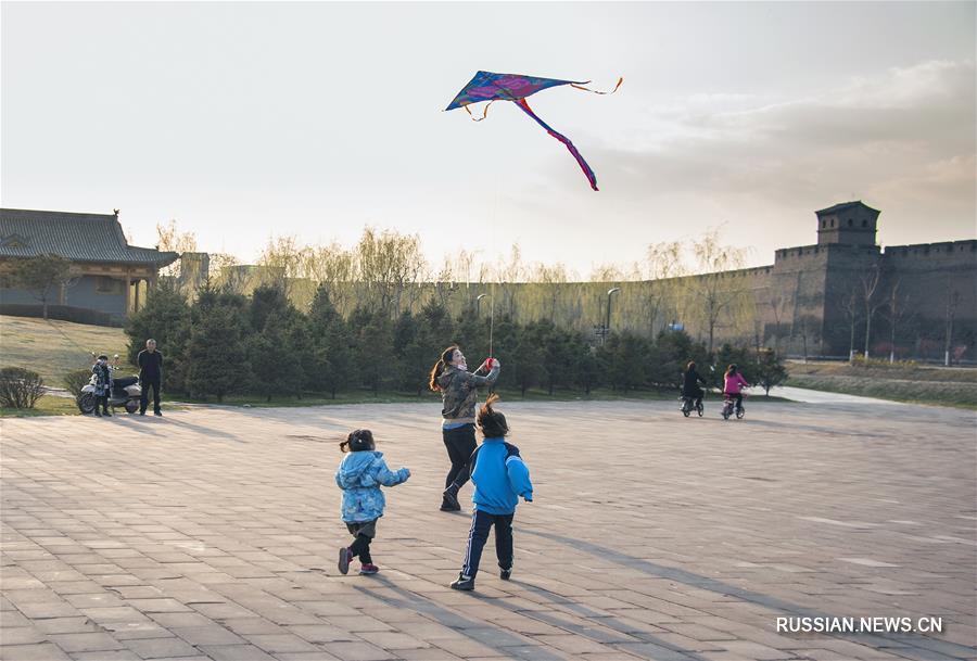 Спортивные занятия в весенний день 