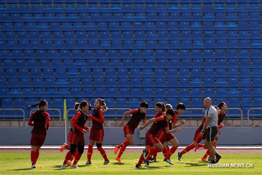 Сборная Китая готовится к Кубку Азии по футболу среди женщин