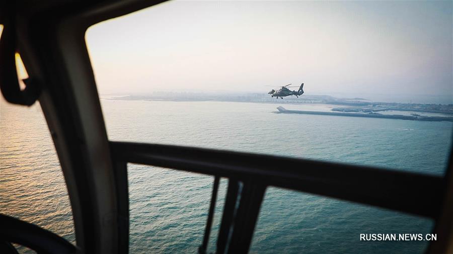 Армейская авиация НОАК провела суточные надводные учения у юго-восточного побережья