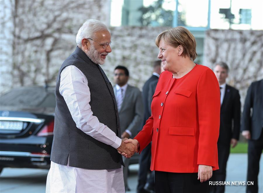 Канцлер Германии А. Меркель встретилась с премьер-министром Индии Н. Моди