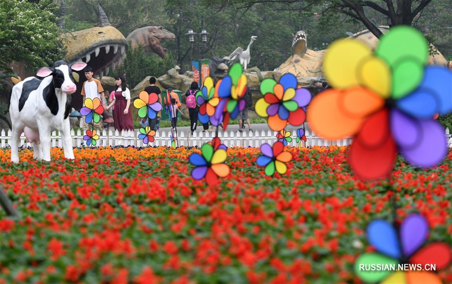 В пекинском парке "Шицзиншань" начался фестиваль народных гуляний "Поэзия весны"