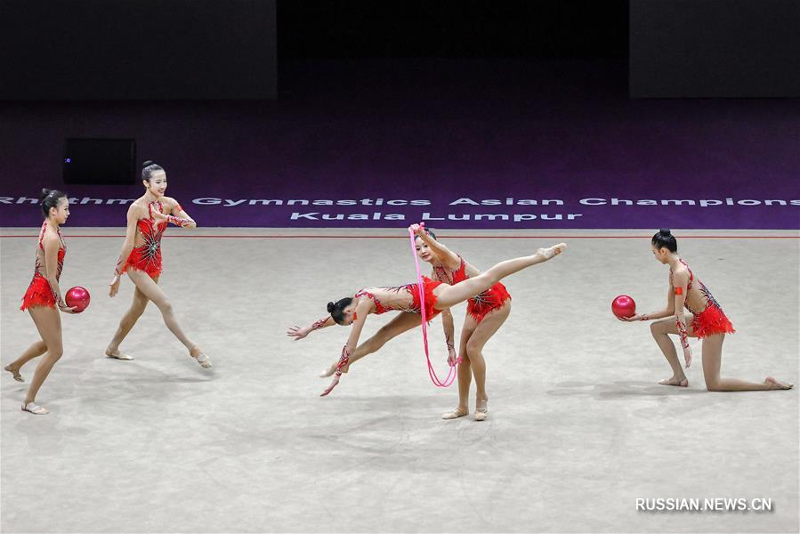Художественная гимнастика -- Чемпионат Азии 2018: обзор соревнований в групповом многоборье