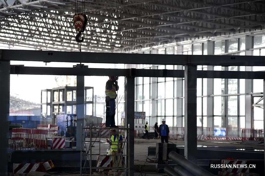 Строительство терминала нового аэропорта "Цзяодун" в Циндао