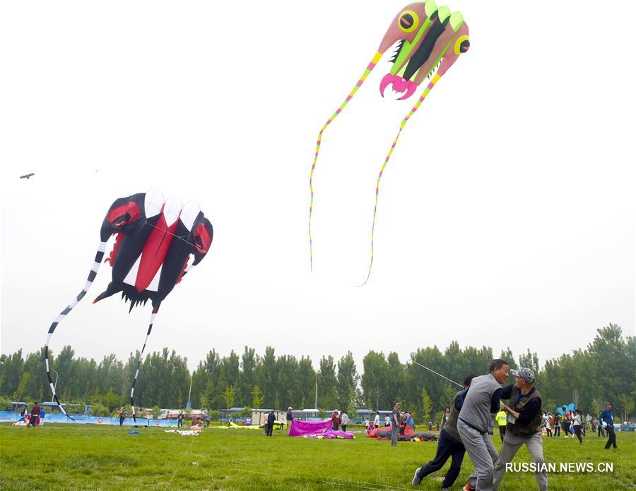 В провинции Хэбэй прошел чемпионат по запуску воздушных змеев