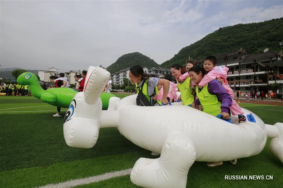 Спортивные соревнования дошкольников в провинции Хунань