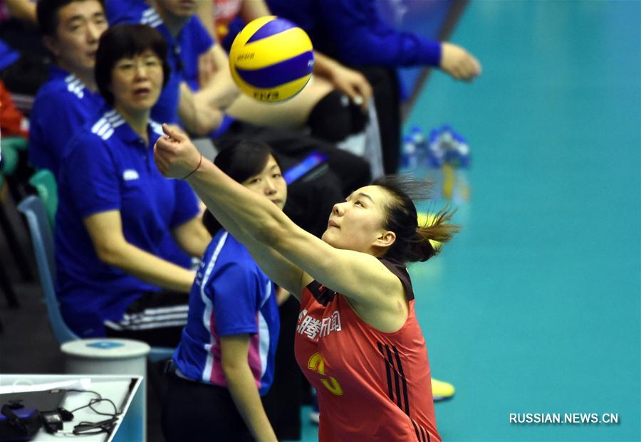 Китайские волейболистки победили сборную Таиланда в матче Лиги наций в Аомэне 