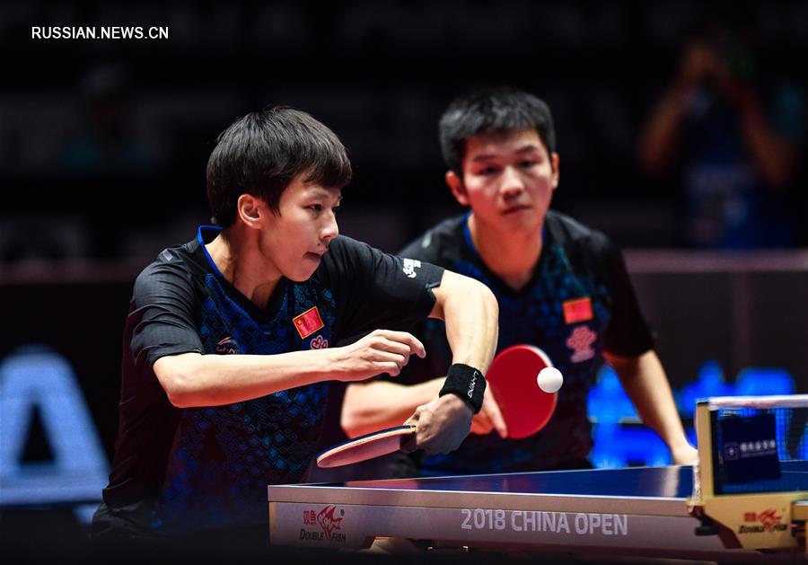 Настольный теннис -- Открытый чемпионат Китая 2018: китайская пара Линь Гаоюань/Фань Чжэньдун завоевала титул чемпионов