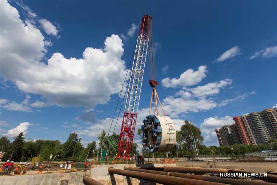 Китайская корпорация CRCC собирает третий ТПК для строительства метро в Москве