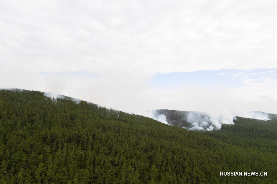 Борьба с лесными пожарами в Большом Хингане продолжается