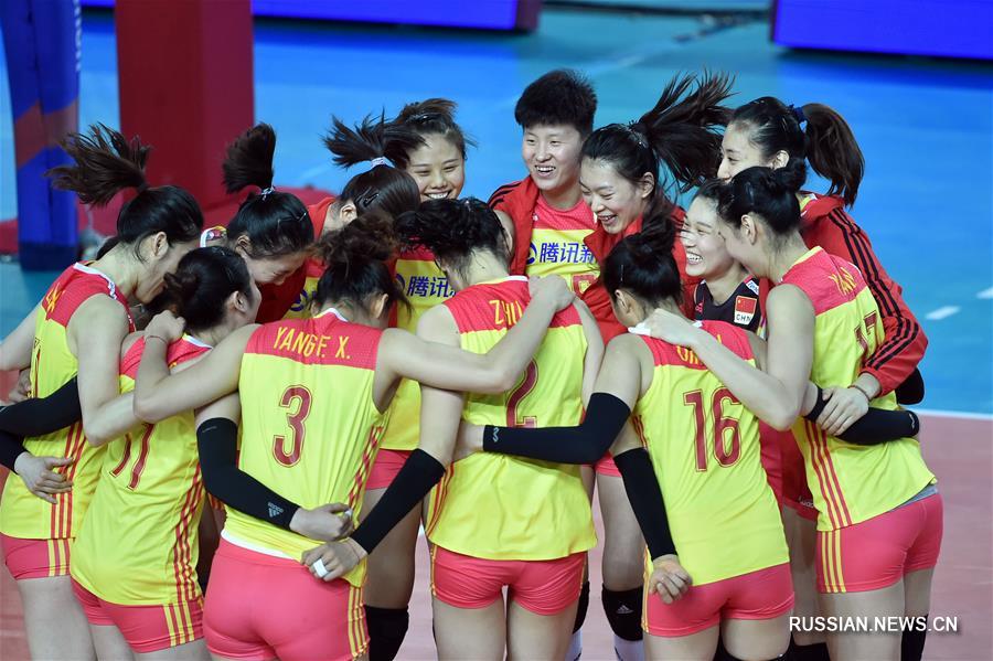 Женская Лига наций по волейболу: сборная Китая обыграла Россию 