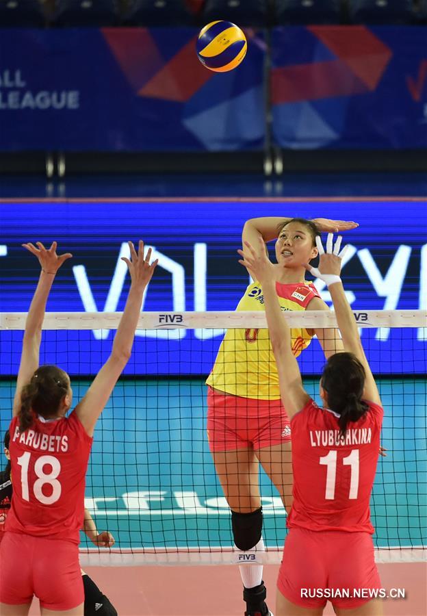 Женская Лига наций по волейболу: сборная Китая обыграла Россию 