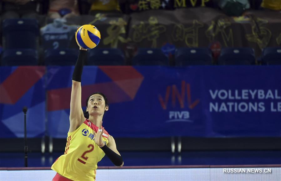 Женская Лига наций по волейболу: сборная Китая обыграла Россию 