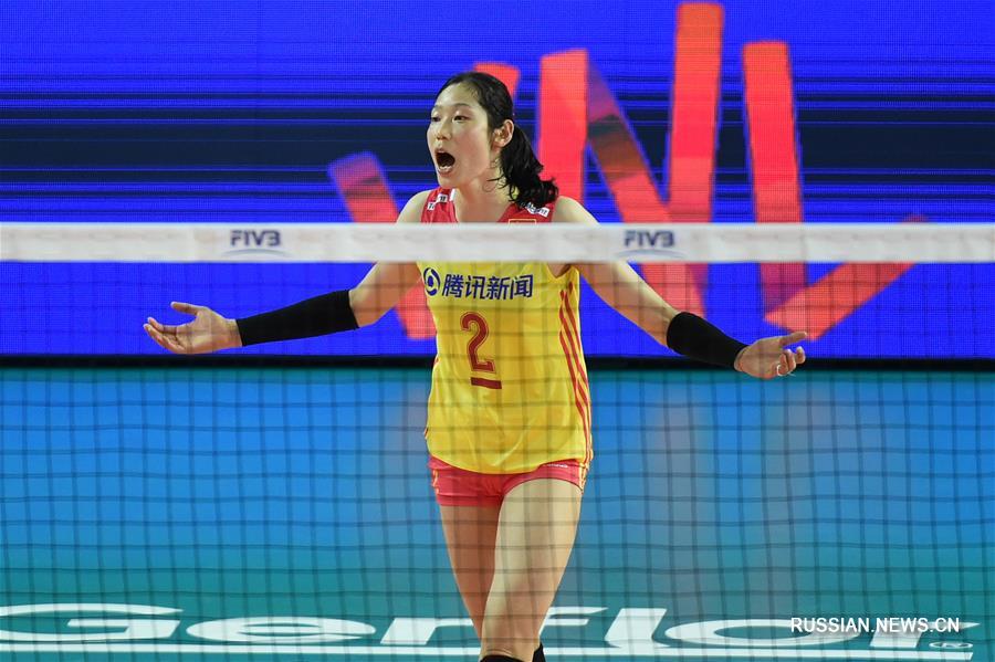 Женская Лига наций по волейболу: сборная Китая обыграла Россию 