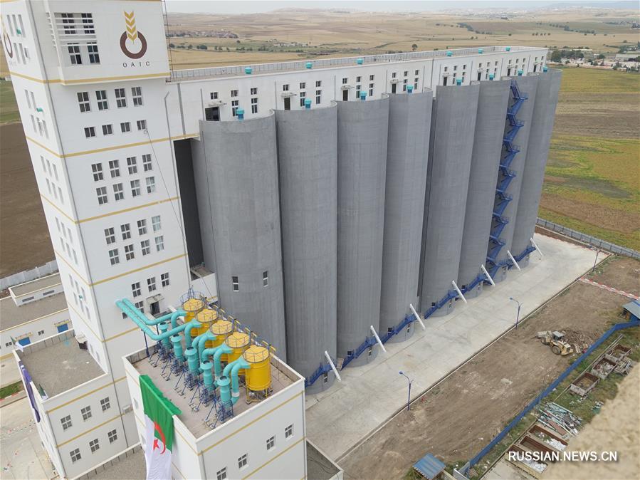 Китайская корпорация PowerChina построила в Алжире зернохранилище вместимостью 50 тыс тонн