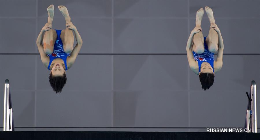 Прыжки в воду -- Кубок мира 2018, уханьский этап: обзор синхронных прыжков с 10-метровой вышки среди женщин