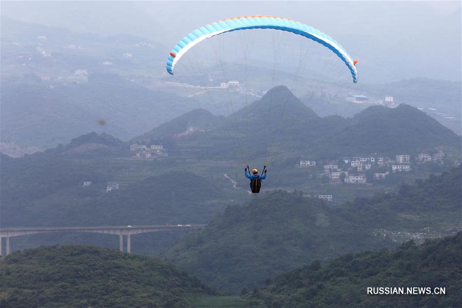 Парапланеризм -- В уезде Сифэн стартовал 1-й этап чемпионата Китая на точность приземления с парапланом 2018 