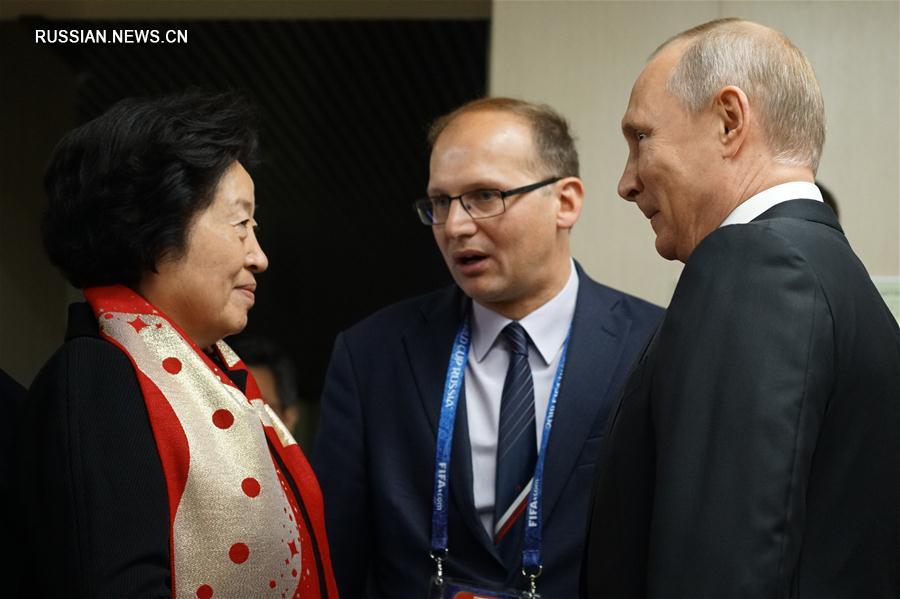 Президент РФ В.Путин встретился со спецпосланником Си Цзиньпина Сунь Чуньлань