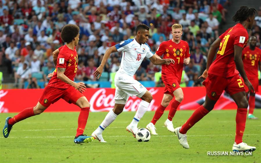 Футбол -- ЧМ-2018, группа G: Бельгия переиграла Панаму
