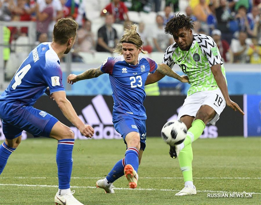 Футбол -- ЧМ-2018, группа D: Нигерия победила Исландию