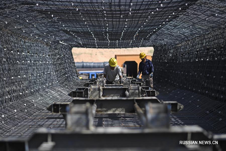 Строительство ганьсу-нинсяского участка ВСЖД Иньчуань -- Сиань идет по графику