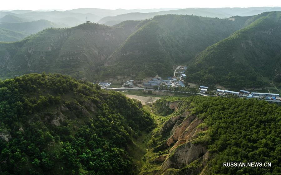Красивая деревушка с наиболее удобными условиями для проживания на Лессовом плато 