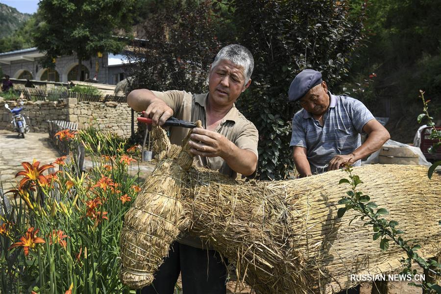Красивая деревушка с наиболее удобными условиями для проживания на Лессовом плато 