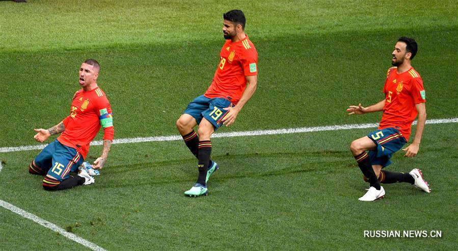Футбол -- ЧМ-2018, 1/8 финала: автогол С.Игнашевича вывел Испанию вперед в матче с Россией