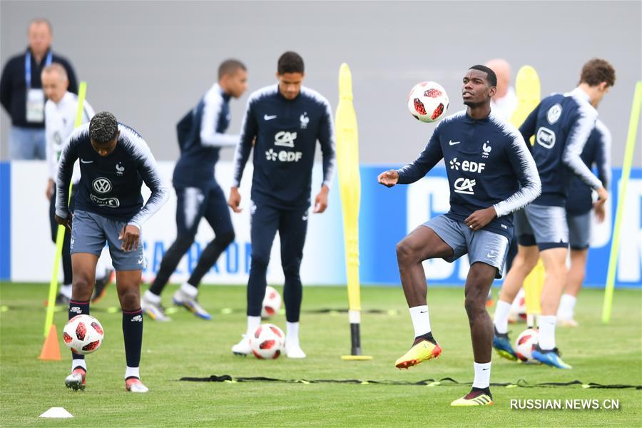 Футбол -- ЧМ-2018: сборная Франции готовится к четвертьфиналу