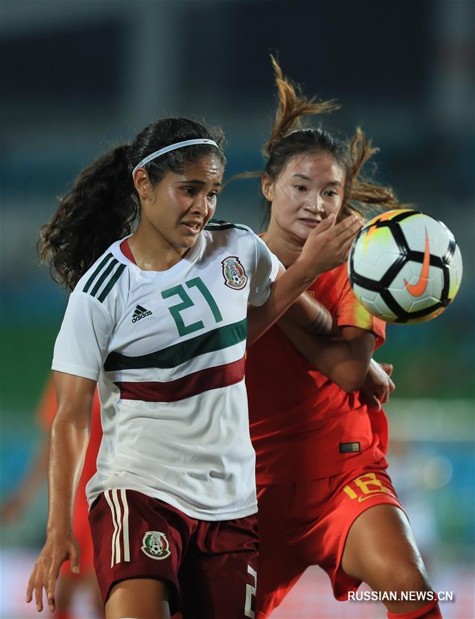 Футбол -- Международный турнир среди женских команд до 20 лет "Кубок озера Шамуху" 2018: китаянки выиграли у мексиканок