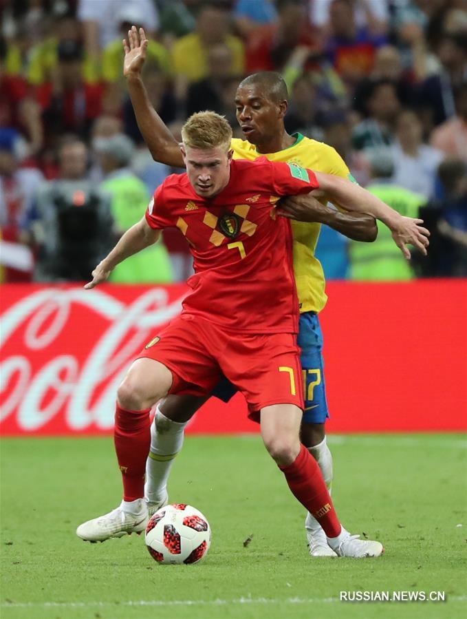 Футбол -- ЧМ-2018, четвертьфинал: сборная Бельгии пробилась в полуфинал