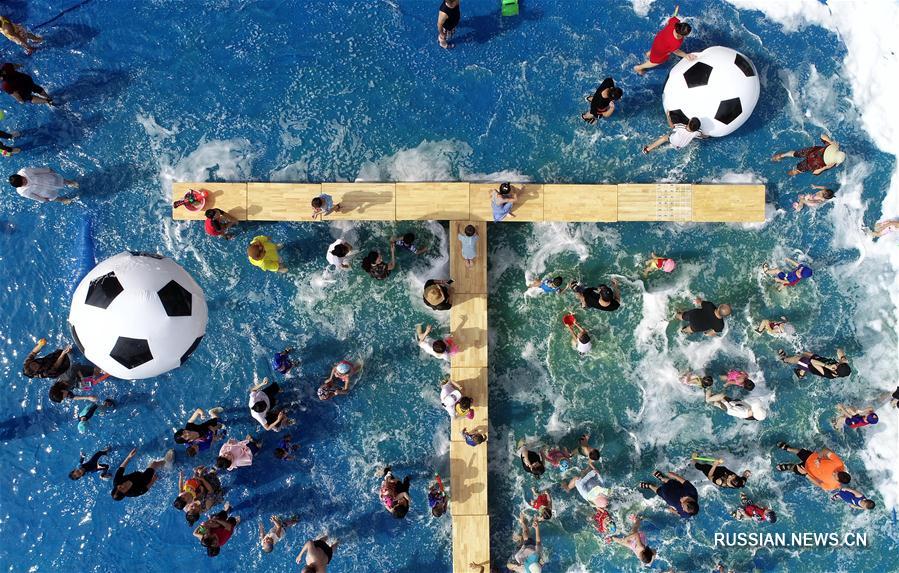 Водные развлечения в Китае летом