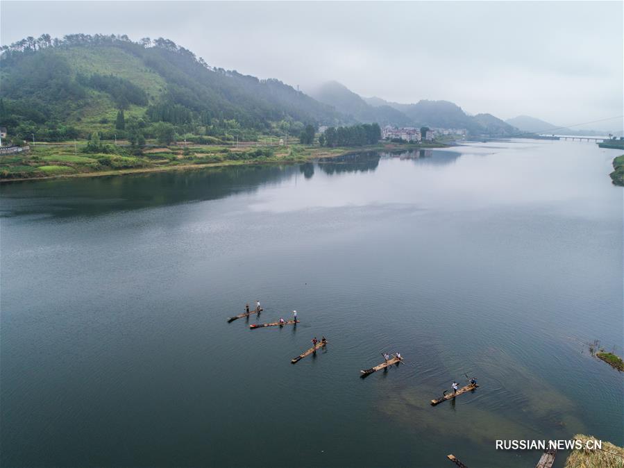 Открытие сезона рыбной ловли в уезде Чуньань провинции Чжэцзян