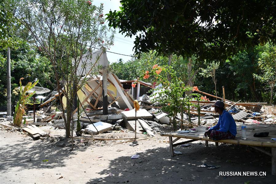 Афтершок магнитудой 5,9 произошел на индонезийском острове Ломбок 