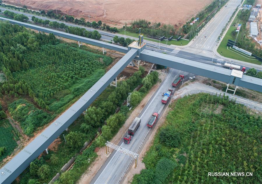 Началось тестирование самой протяженной в провинции Чжэцзян транспортерной линии с "нулевыми выбросами"