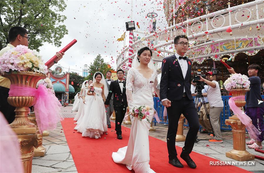Коллективная свадьба в Шанхае