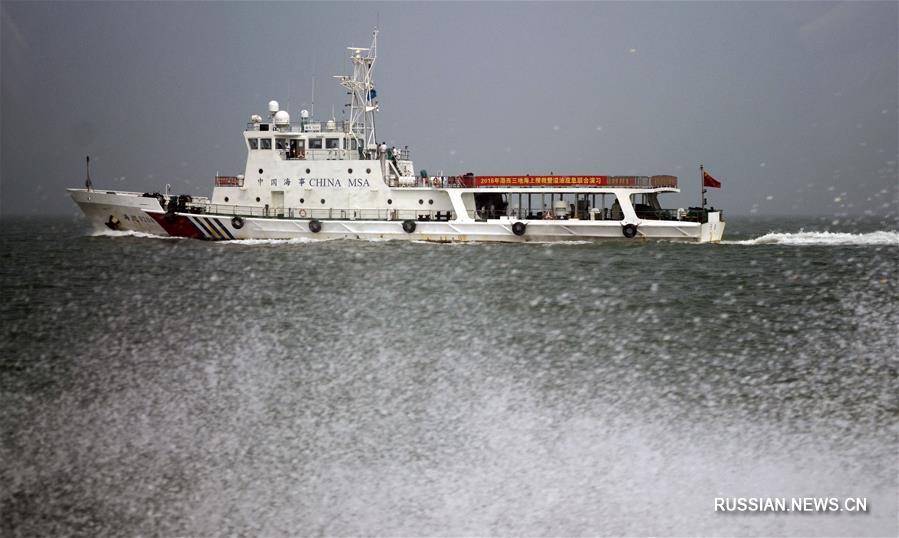 На западе Бохайского залива прошли поисково-спасательные учения