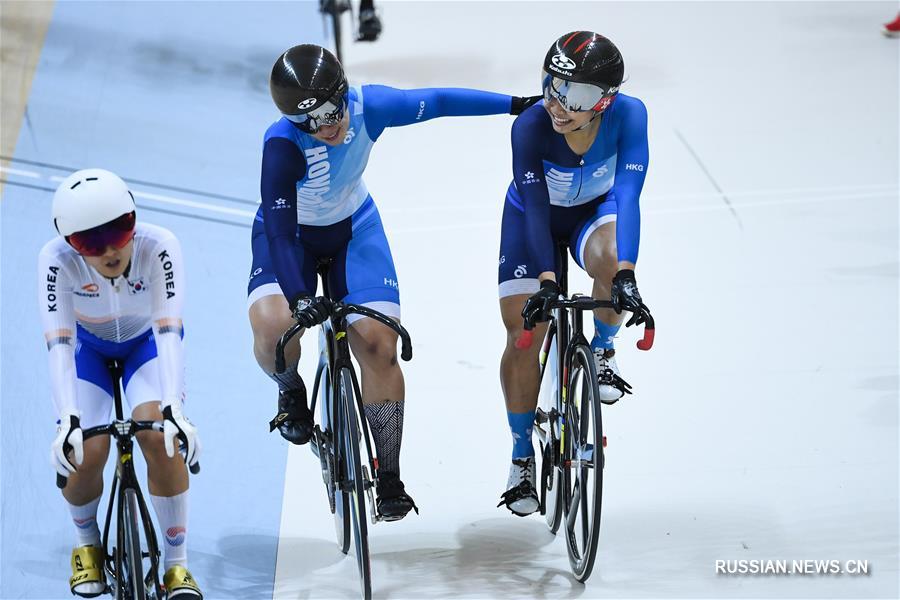 18-е Азиатские игры -- Кейрин среди женщин: спортсменка от САР Сянган /Китай/ завоевала золотую медаль