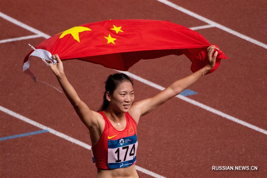 18-е Азиатские игры -- Бег на 800 м среди женщин: первое место заняла китайская спортсменка Ван Чуньюй