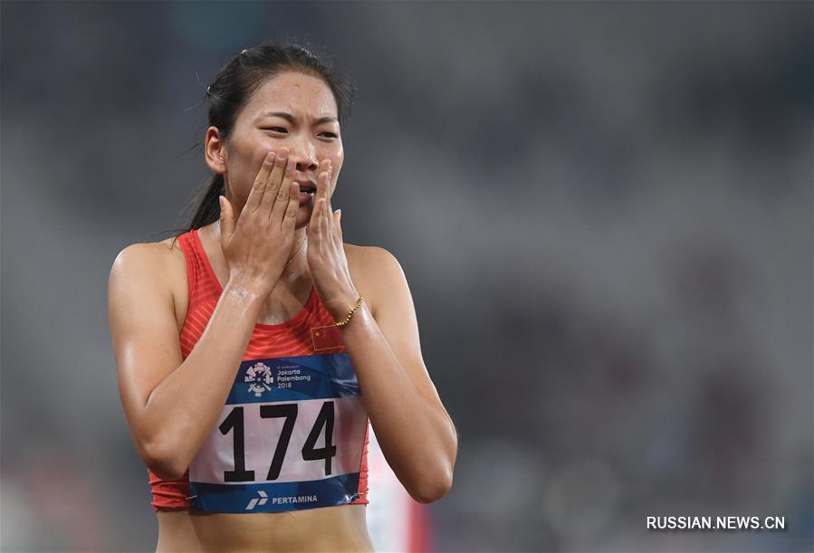 18-е Азиатские игры -- Бег на 800 м среди женщин: первое место заняла китайская спортсменка Ван Чуньюй